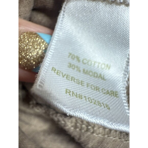 Garnet Hill Light Brown Skirt XS Cotton Blend aline Swing Khaki Extra Small - Picture 5 of 5